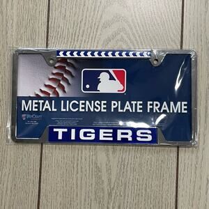 Detroit Tigers Metal MLB License Plate Frame Cover Navy Blue WinCraft USA NEW